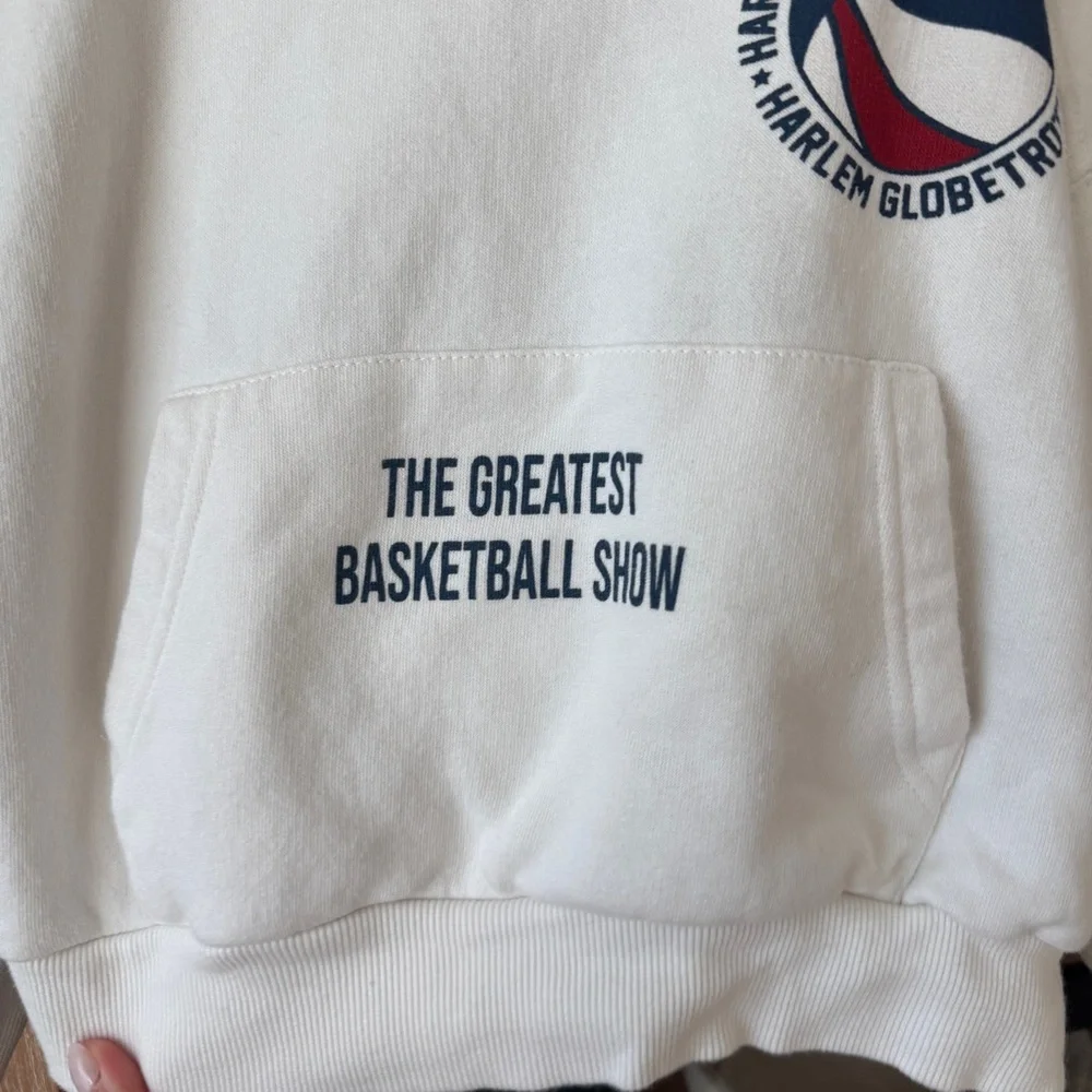 Zara Kids boys hoodie basketball harlem globetrotters greatest show sweatshirt